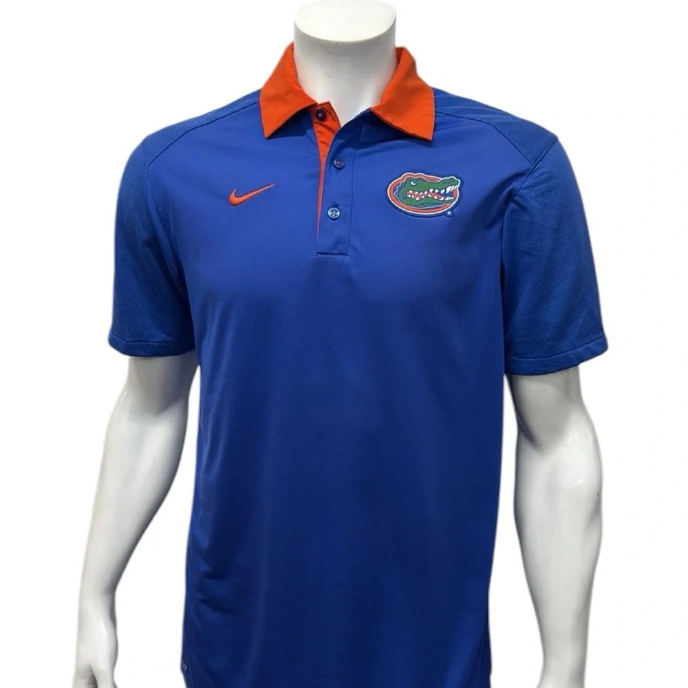 Nike Dri Fit University of Florida Gators Sideline New Wave Golf Polo Shirt MD